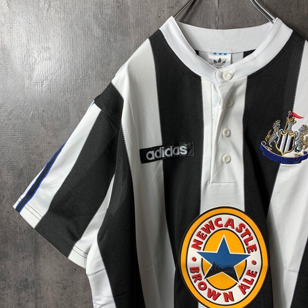 【★ニューカッスル】 アディダス メンズ サッカー レトロ ユニフォーム 2XL