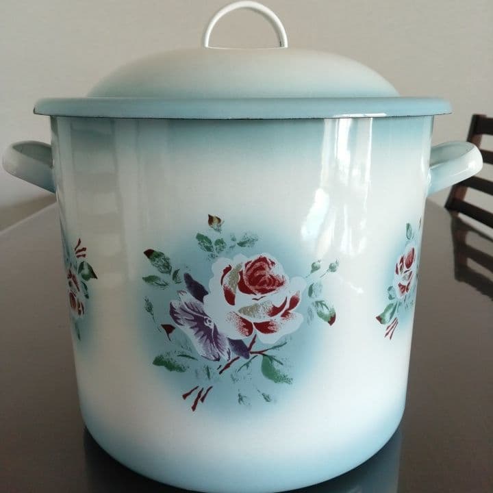 イマン プリンセスローズ ライス缶 ブルー 稀少 特大 美品