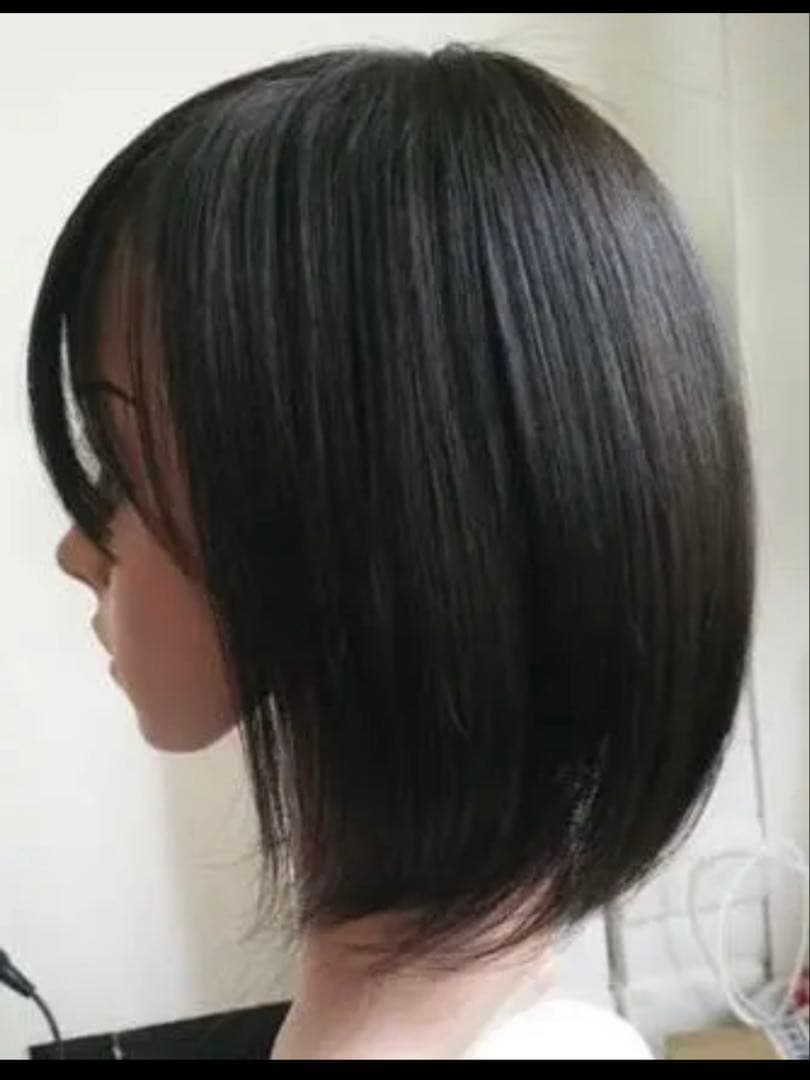 人毛100%☆ヘアピース 部分ウィッグ　かつら 白髪隠しPV35