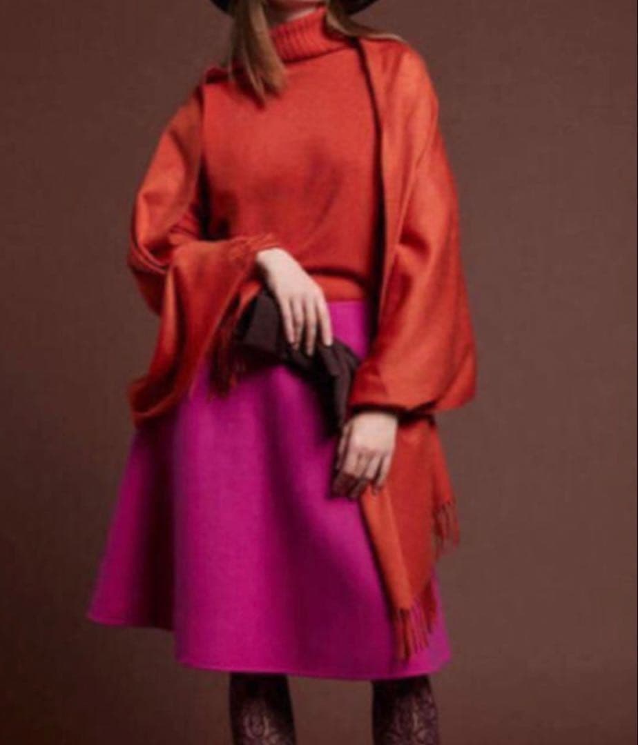 定価68200円　ドゥロワー ダブルフェイスのスカート