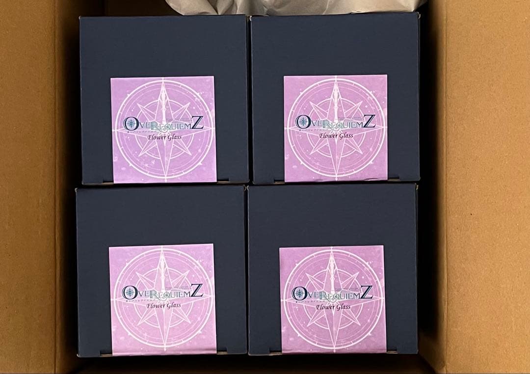 OVER REQUIEMZ オバレク　フラワーグラス　ノイル 4個