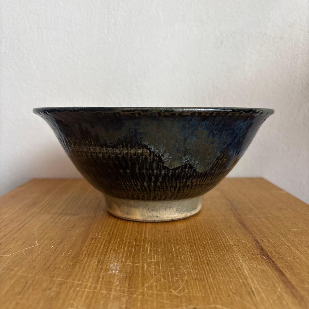 やちむん　沖縄　北窯　宮城正享　陶器　マカイ　丼　椀　トビカンナ　2枚　松田共司