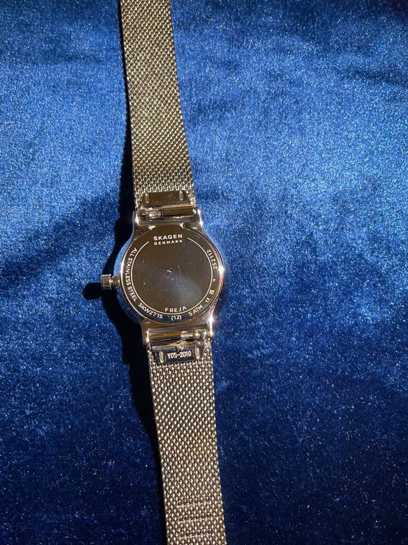 新品スカーゲン フレヤ SKW2715 ステンレススチール クオーツ動作確認済み