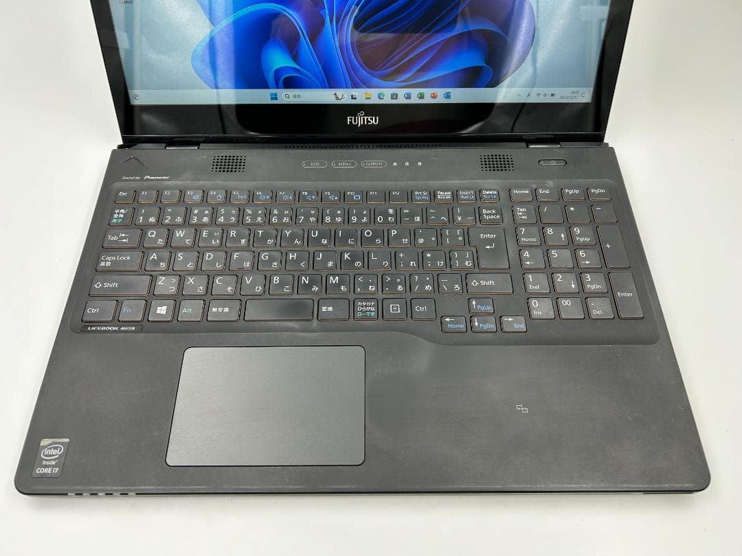 ノートパソコン windows11 オフィス付き core i7 AH77/RB