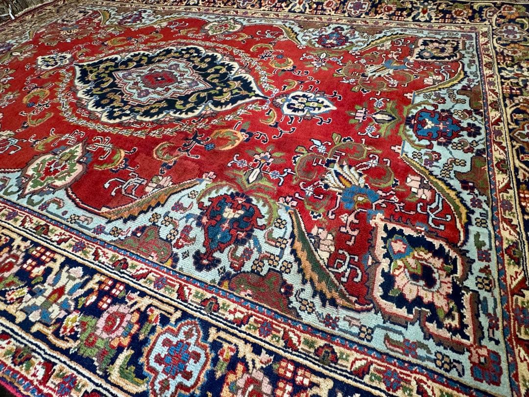 ペルシャ絨毯 カシャーン産 ウール100% 手織