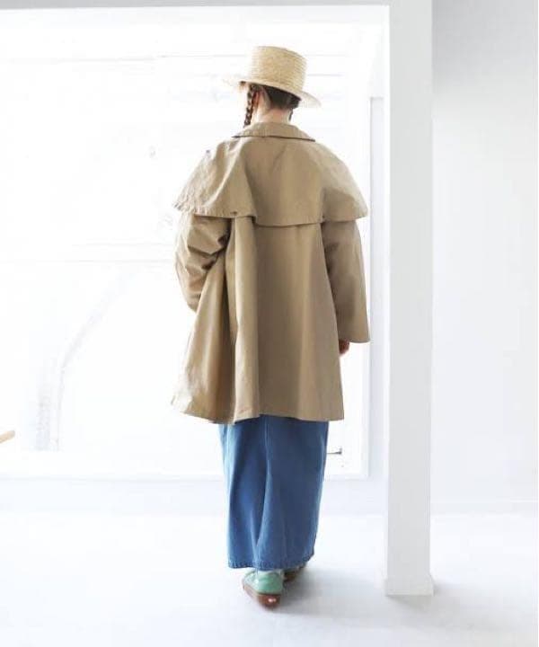 nest Robe コットンツイル 超撥水フロックロングジャケット