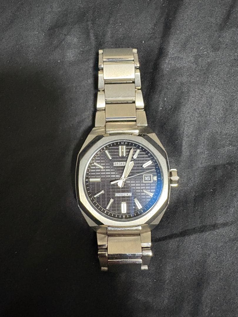 美品 セイコー アストロン ネクスター SBXY063 サファイアガラス 黒