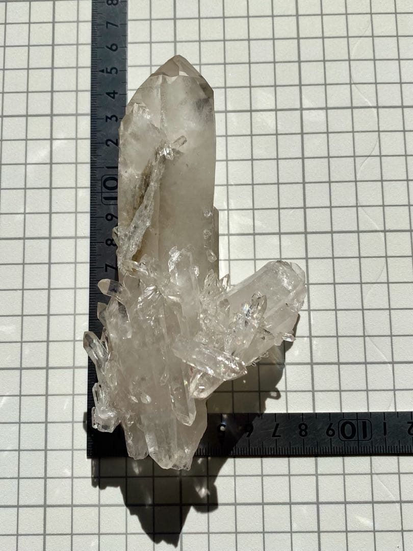 ゼッカ•デ•ソウザ産　カテドラル　バーナクル　天然石　水晶クラスター　虹入り