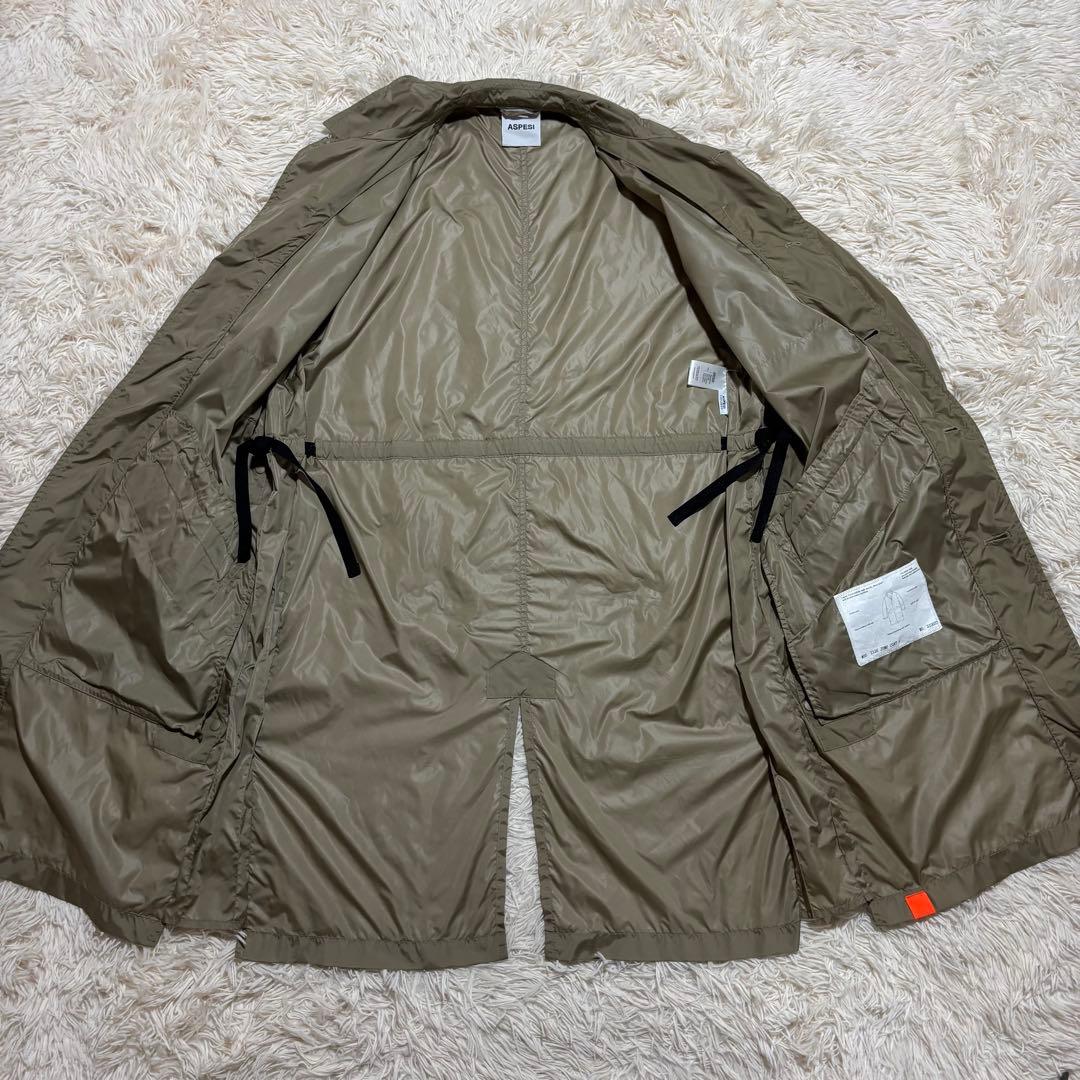 現行タグ アスペジ JUMPCOAT2 ステンカラーコート 撥水ナイロン レイン