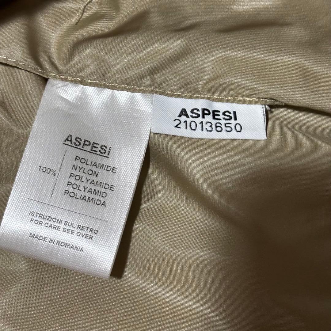 現行タグ アスペジ JUMPCOAT2 ステンカラーコート 撥水ナイロン レイン