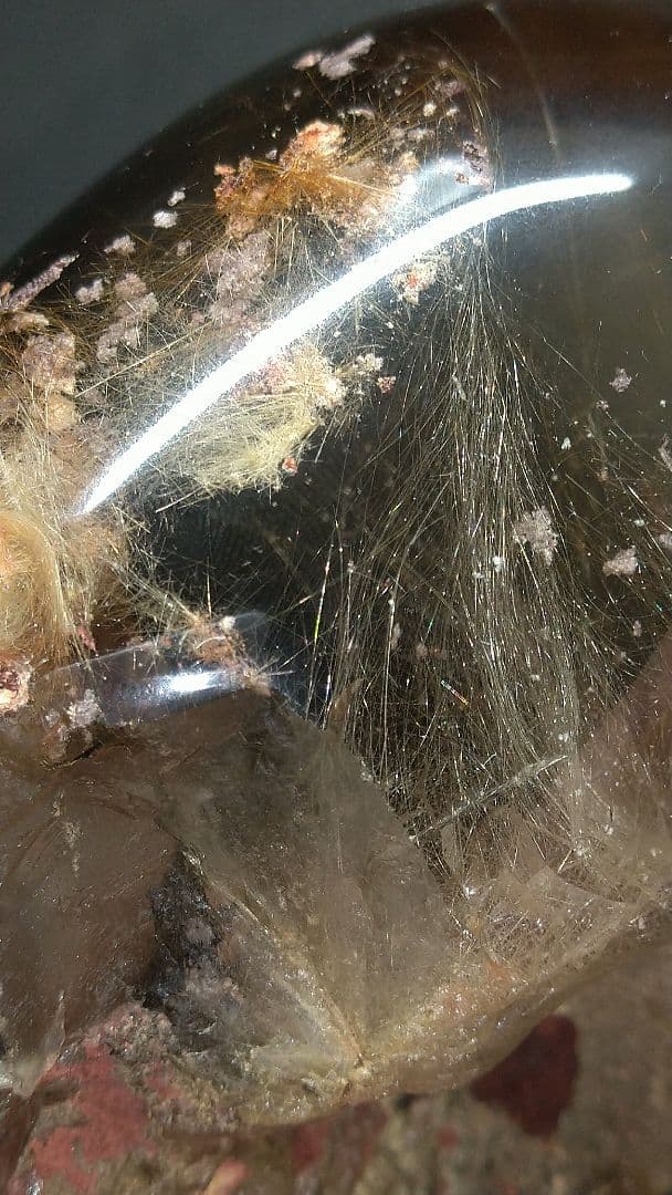 値下げ 自-⑤【ラビットヘアールチル 原石】746㌘