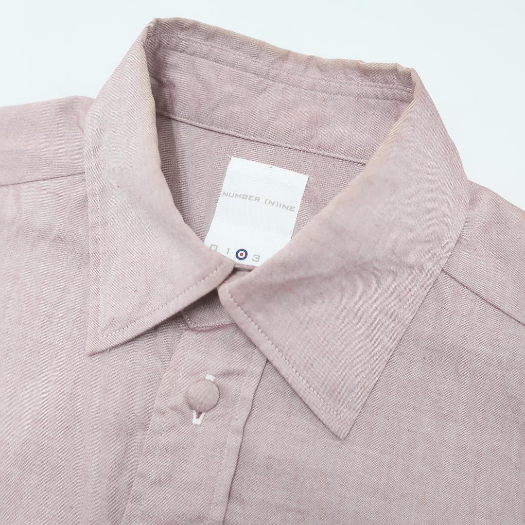 00s NUMBER NINE ロゴ 刺繍 カットオフ ノースリーブ シャツ 2