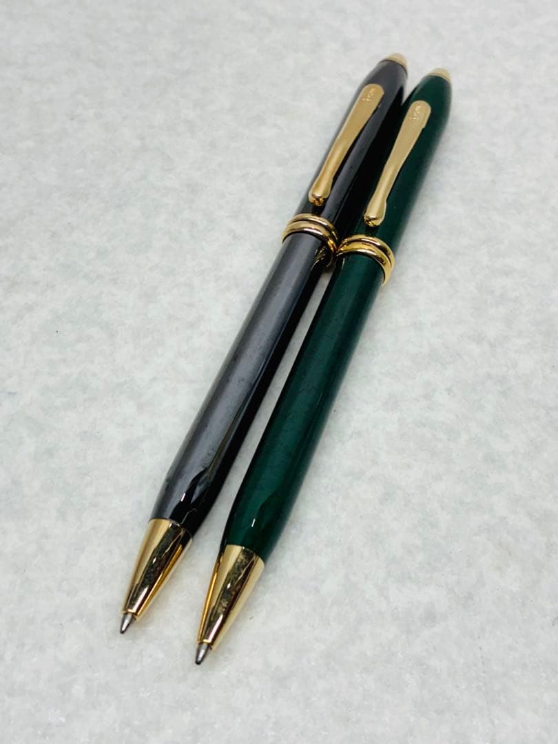 クロス CROSS ボールペン タウンゼント グリーン マーブル グレー 2本