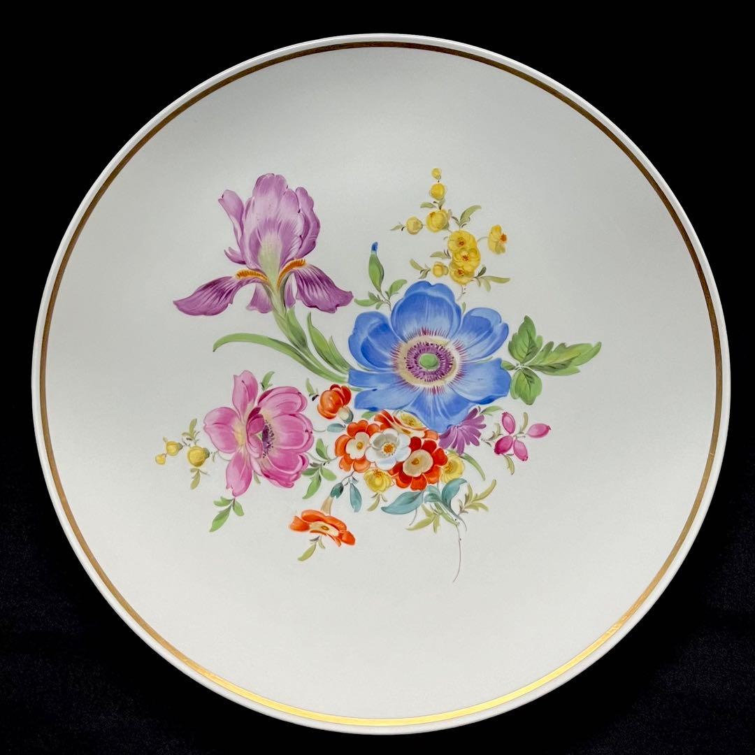 Meissen マイセン /※ 1級品 フラワーブーケ　飾り皿　プレート　B