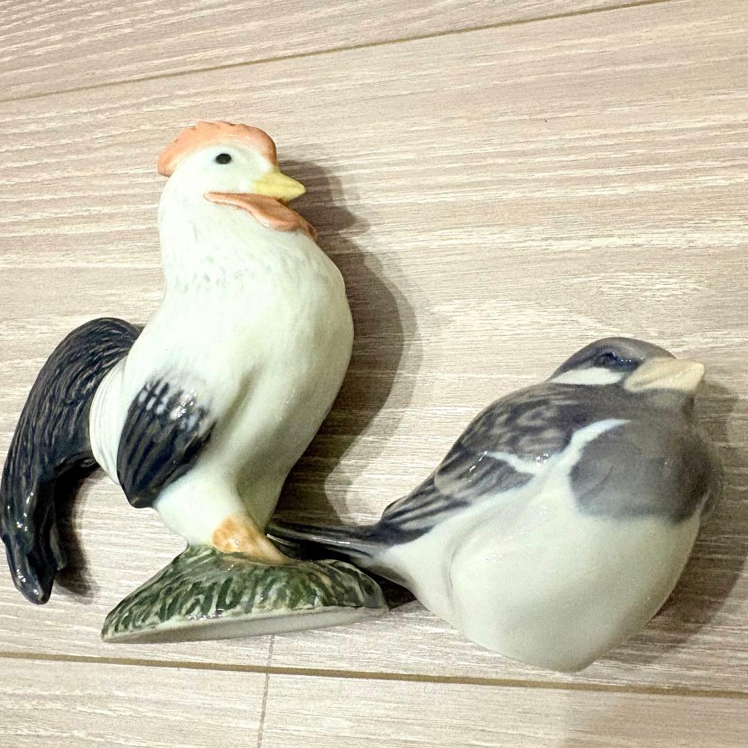 ロイヤルコペンハーゲンフィギュリン鶏と小鳥