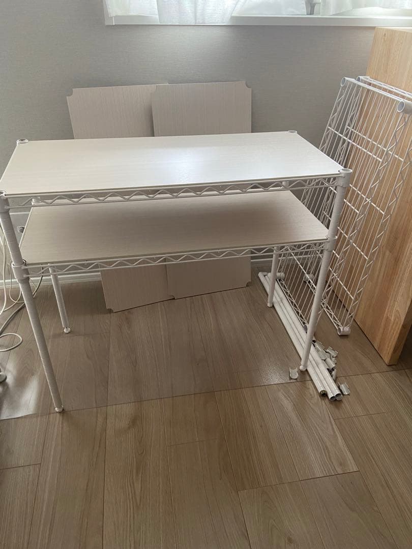 4段　メタルラック ボード付き　IRIS OHYAMA