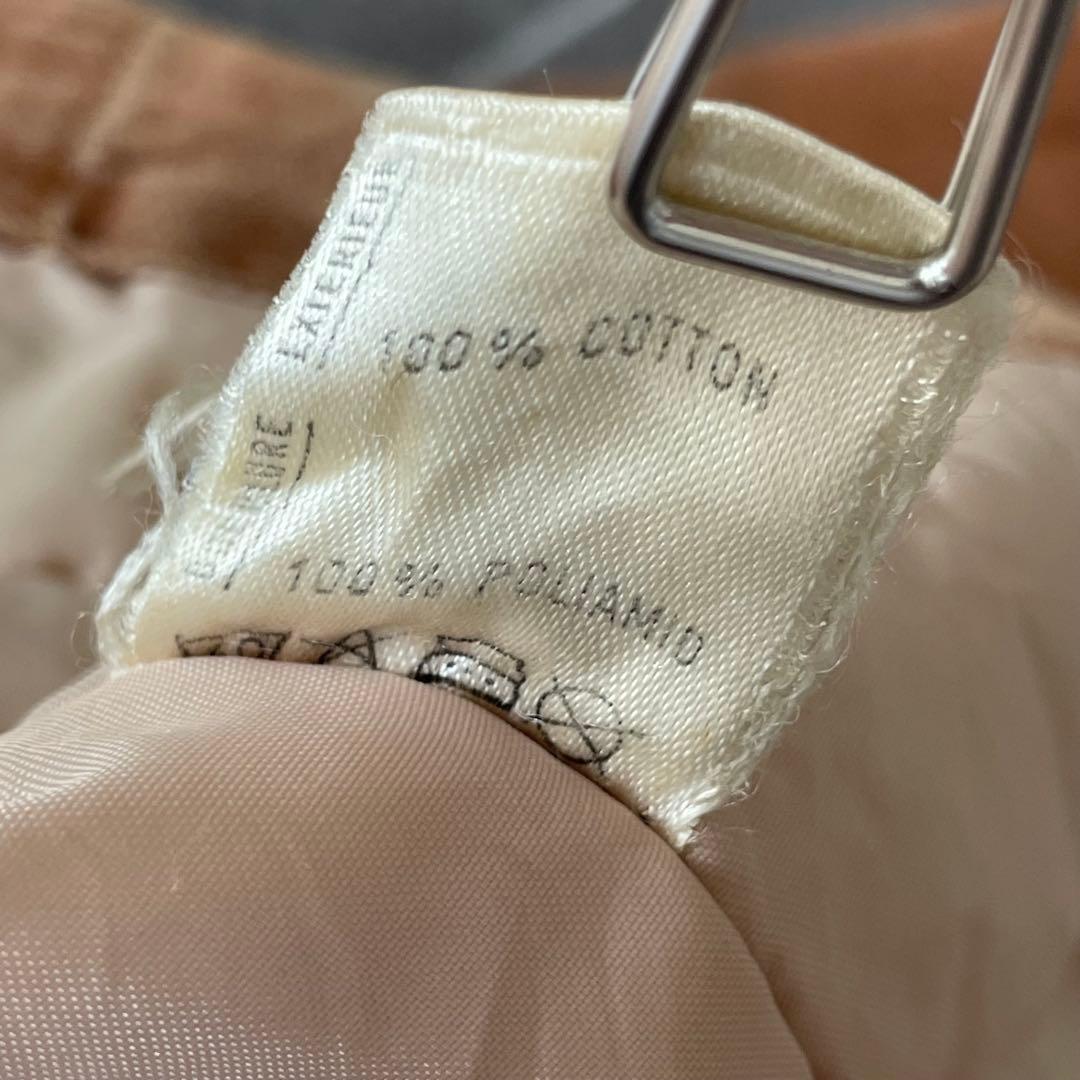 ポルトガル製 ヴィンテージ ワークジャケット ブラウン 鬼フェード 中綿 44