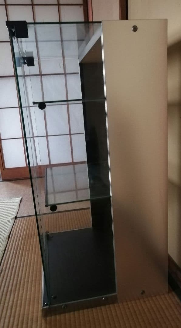 【お引取限定】オーディオ　ラック　ガラスケース　コレクション保存　ガラス棚