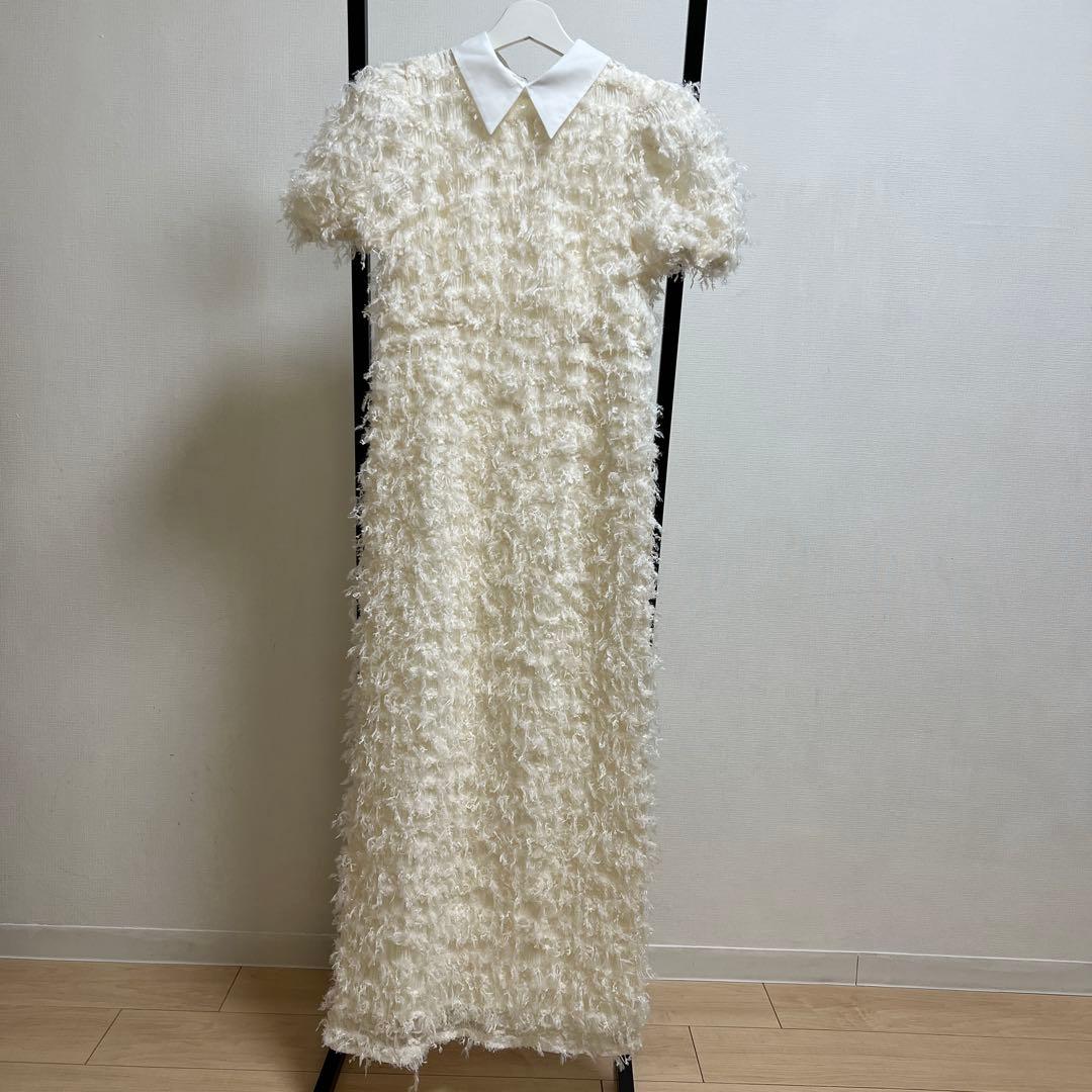 Acka lame fringe puff dress すだ明日発送￼