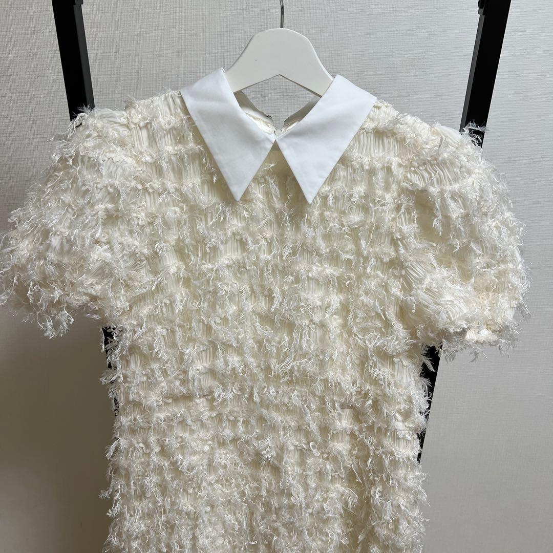 Acka lame fringe puff dress すだ明日発送￼