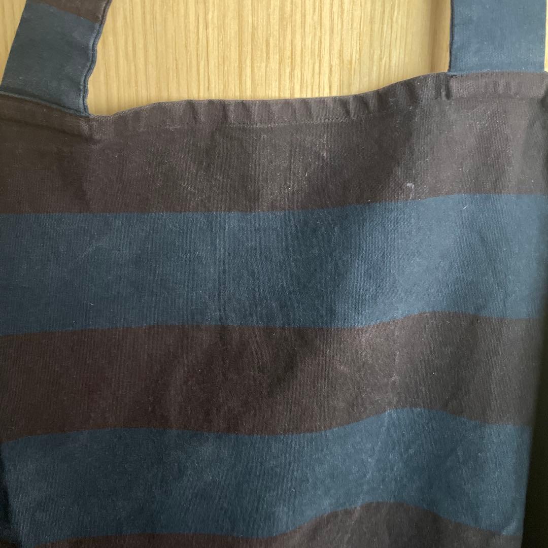 ダニエラグレジス ストライプ エプロン ネイビーボルドー