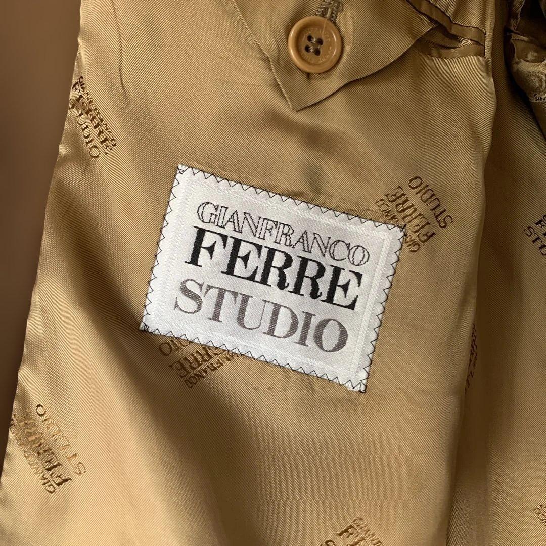 極美品GIANFRANCO FERRE STUDIO ピュアウールロング￼コート