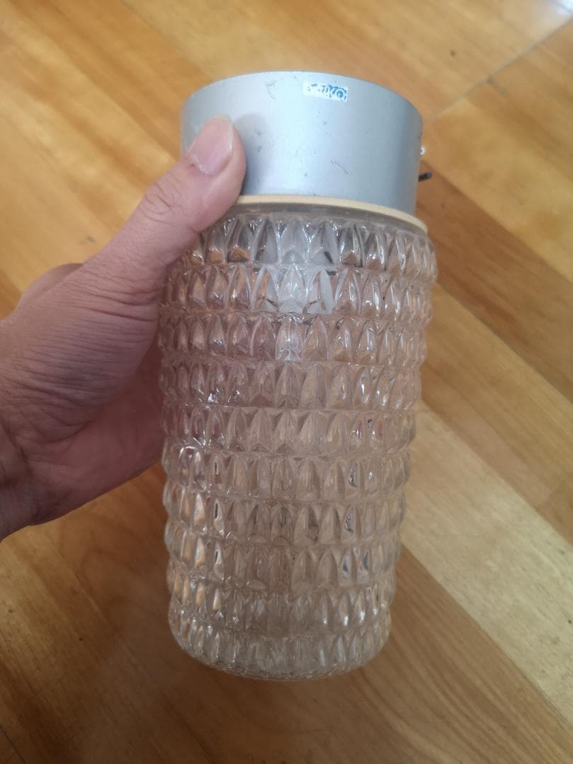 美品 天井灯 ポーチライト ビンテージ ガラス製