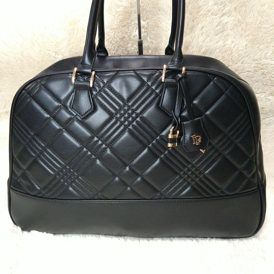 リップサービス ブラック キルティング ボストンバッグ 2024 人気カラー