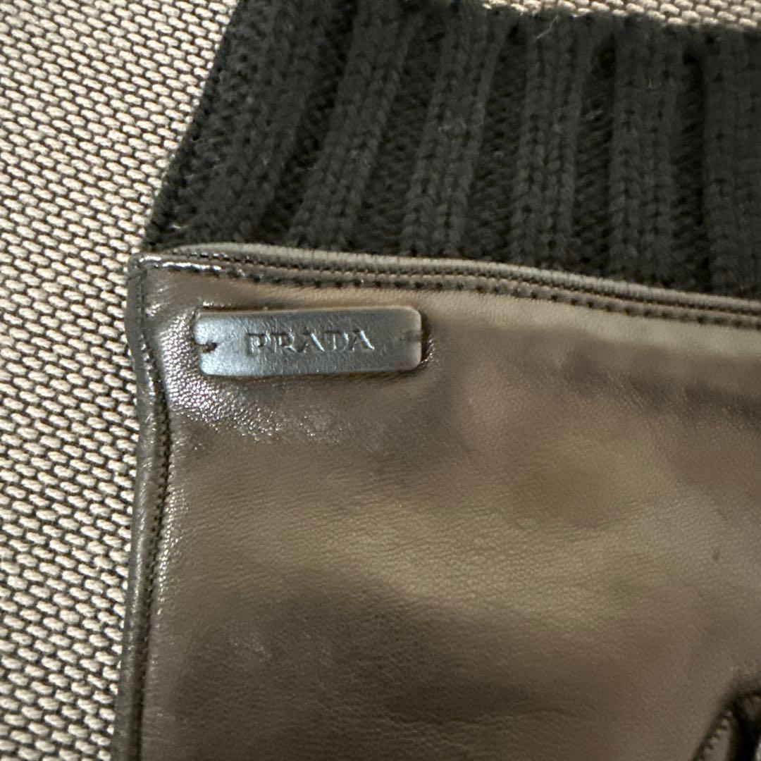 【美品】PRADA 羊革メンズ用 手袋 ブラック