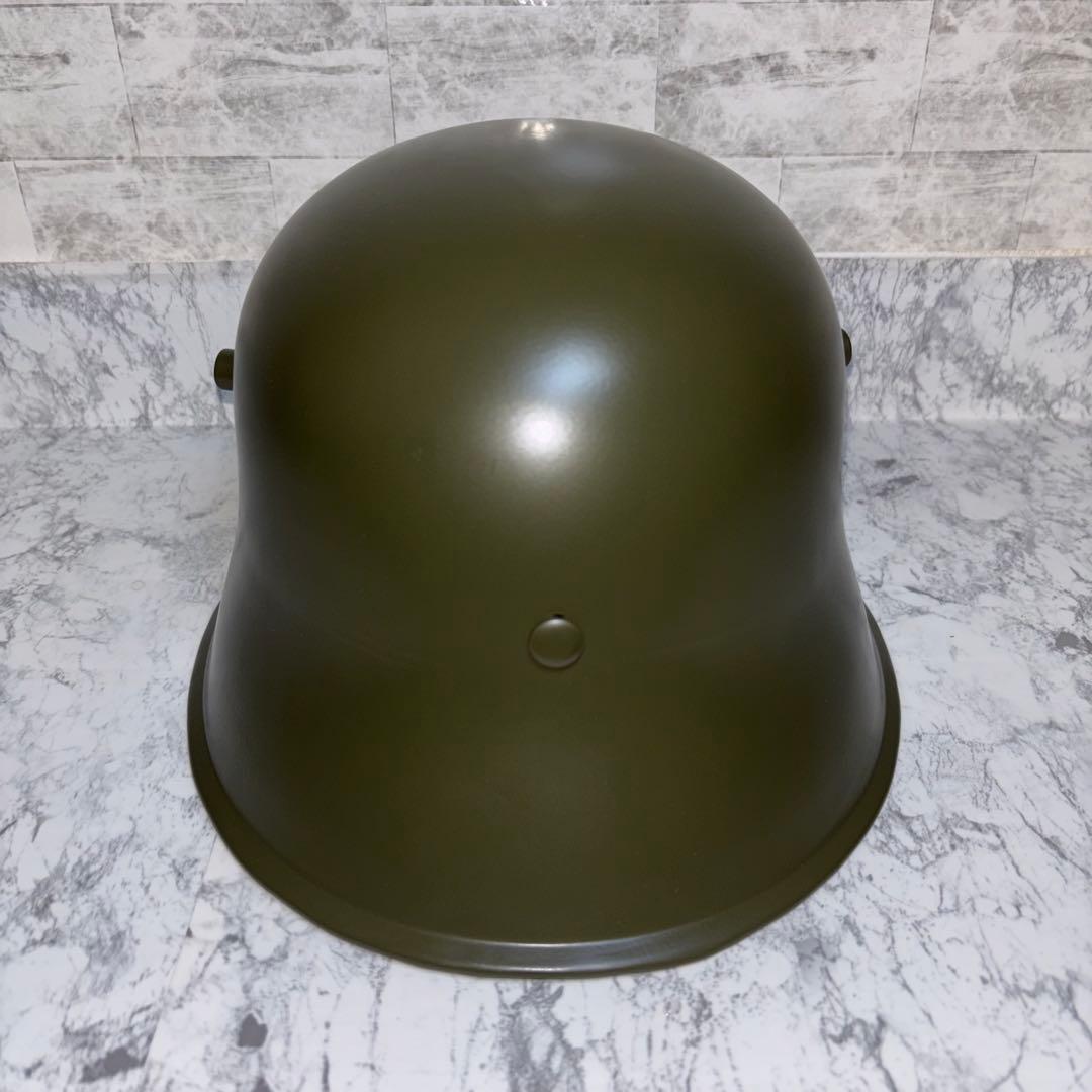 第一次世界大戦 帝政ドイツ軍　M16ヘルメット スチール製　角付ヘルメット