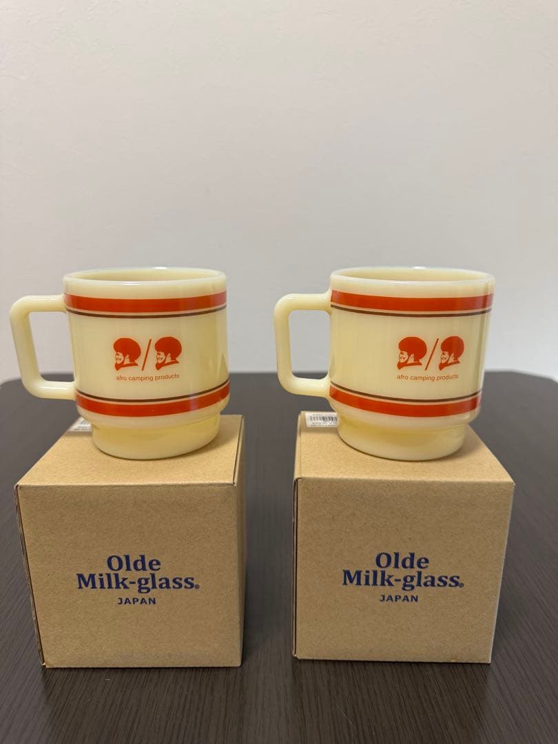 ネルデザインワークス　ミルクグラス2個セット　箱付き