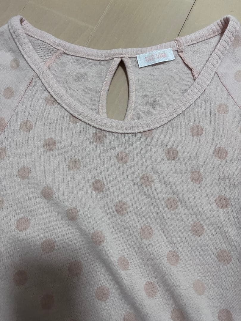 当時物 LIZLISA ピンク水玉レース 姫ギャル 森ガールy2k平成ドット柄