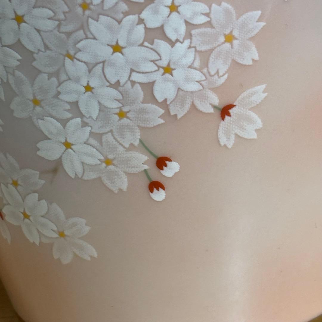 有田焼 香蘭社 吉野桜 花瓶 花器 骨董 フラワーベース　花びん　新品花台付