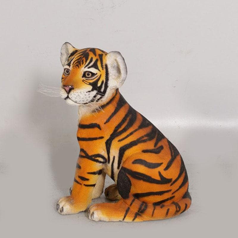 ★樹脂製 チャイルドタイガー 子虎 タイガー トラ フィギュア オブジェ
