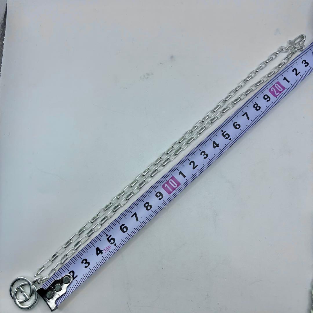 GUCCI グッチ インターロッキングG ネックレス シルバー925 美品