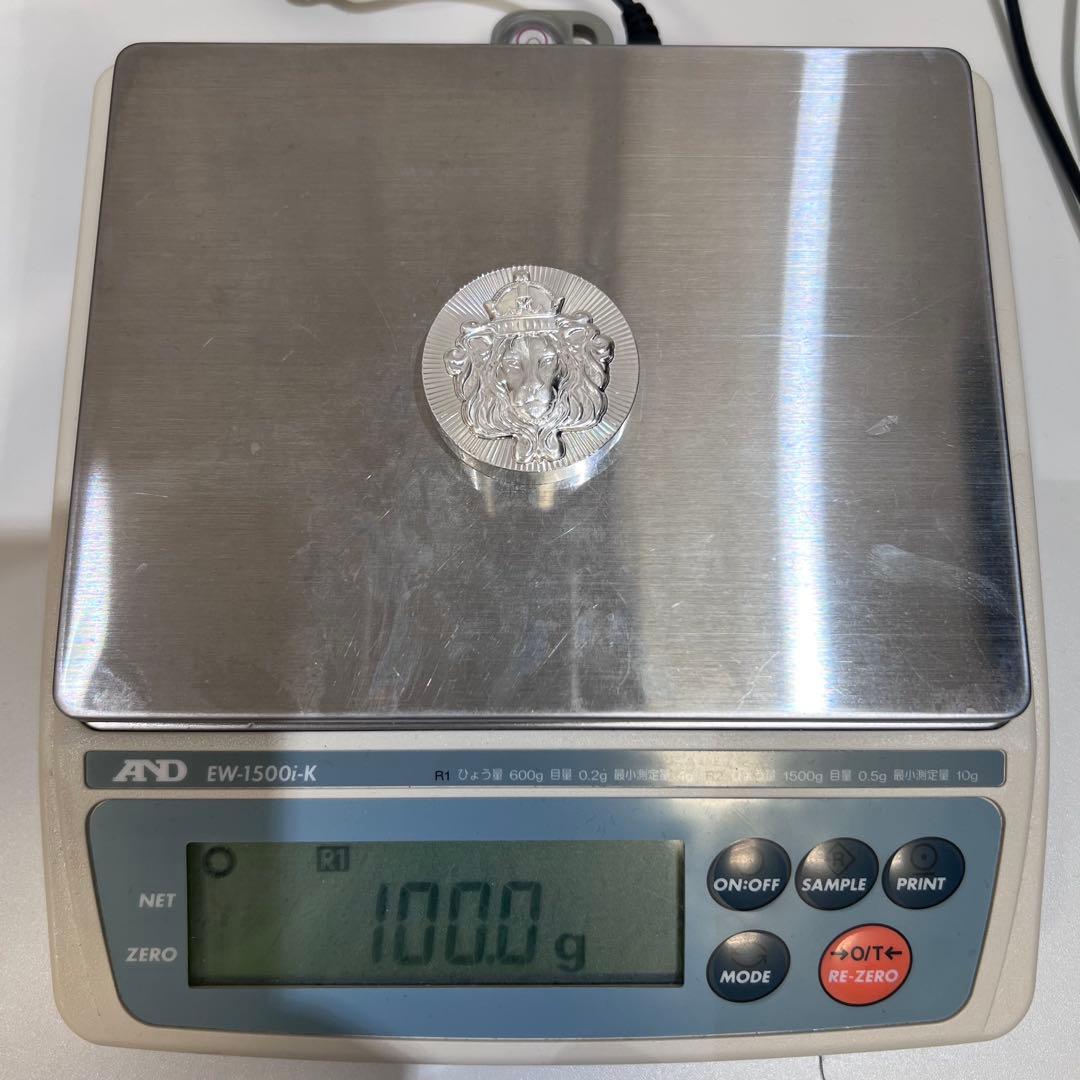 純銀 100g スコッツデールライオン　スタッカー