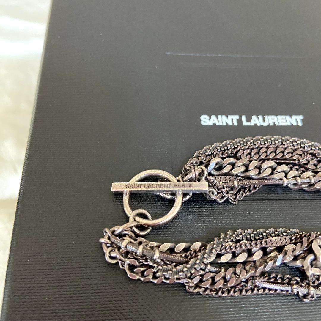 【完売モデル】SAINT LAURENT　マルチチェーンブレスレット