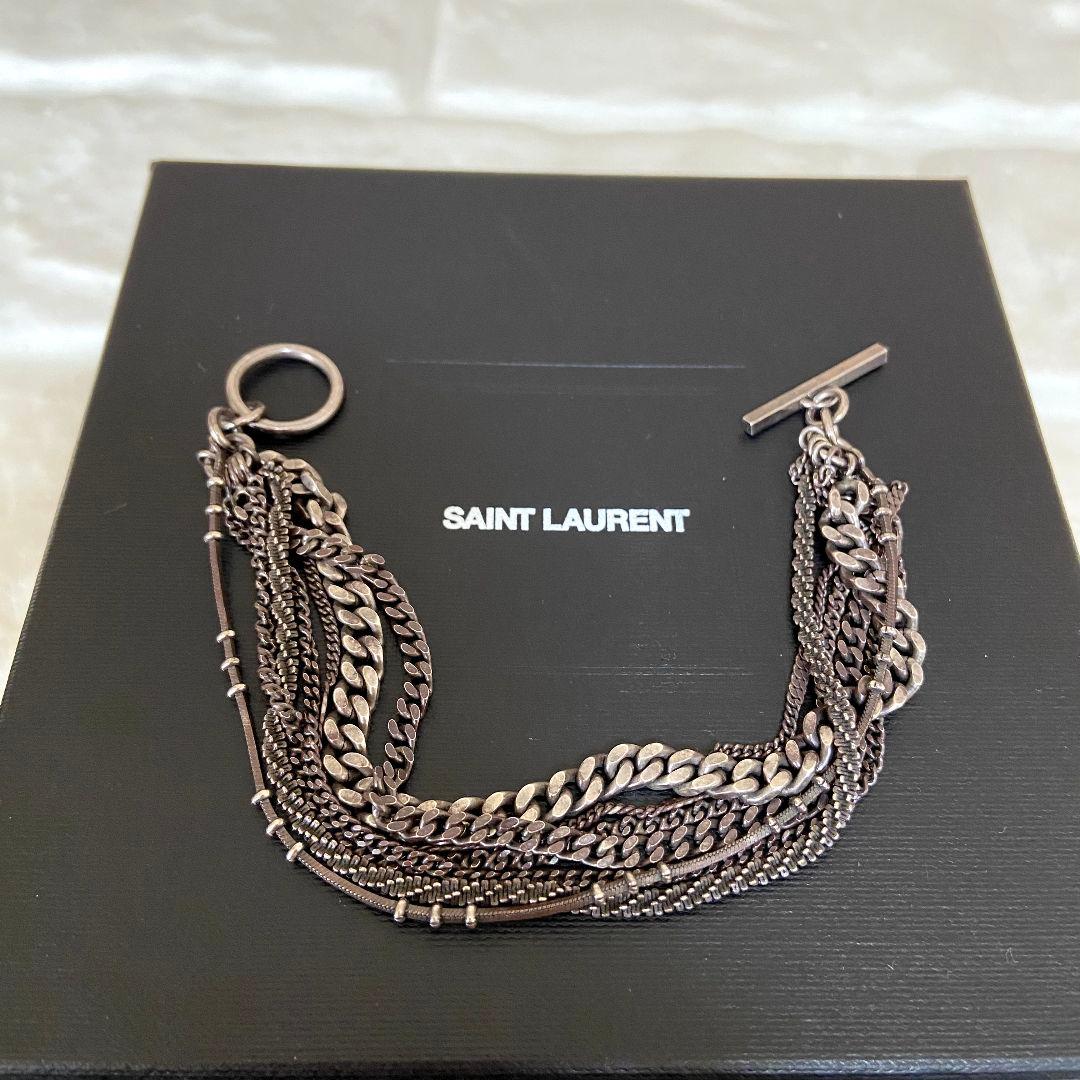 【完売モデル】SAINT LAURENT　マルチチェーンブレスレット