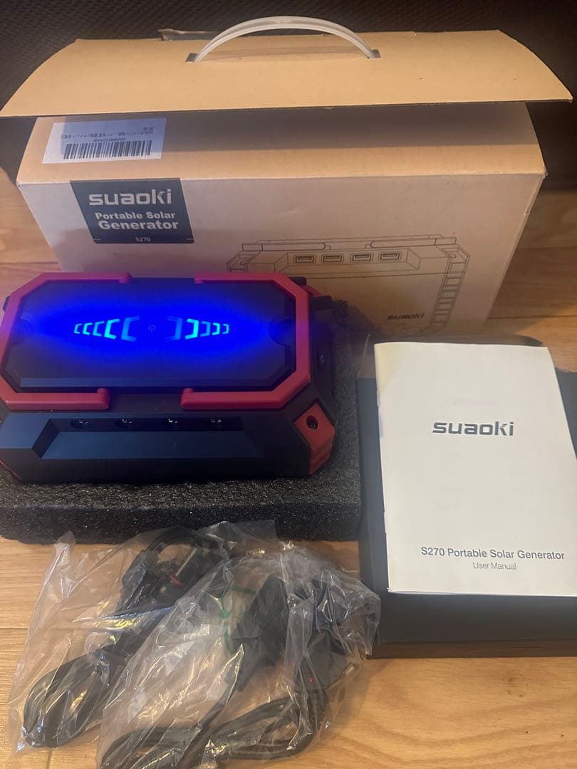 suaoki ポータブル電源　s270 美品　キャンプ　災害