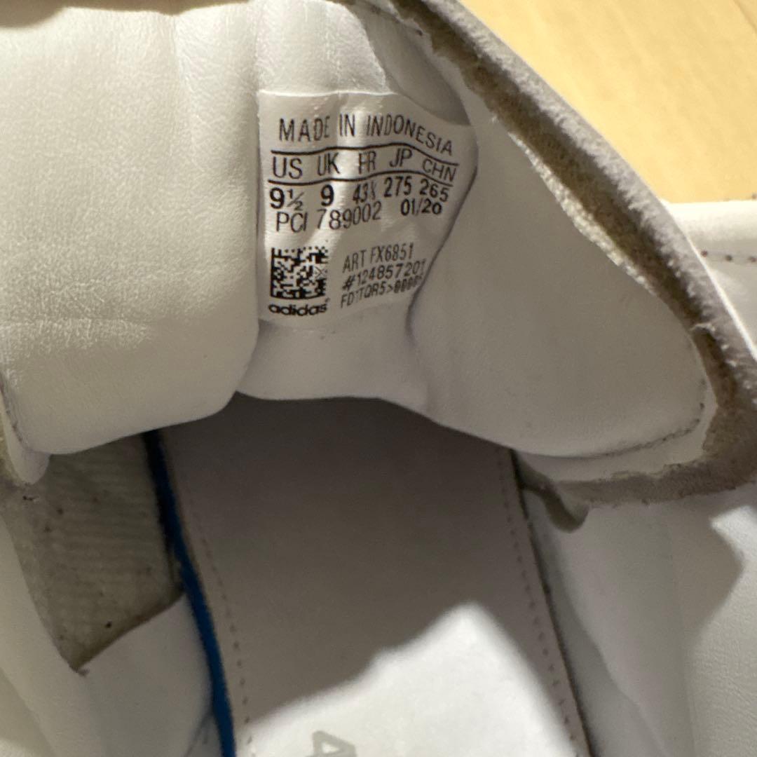 adidas 424 ハイカットスニーカー ホワイト/ブラック