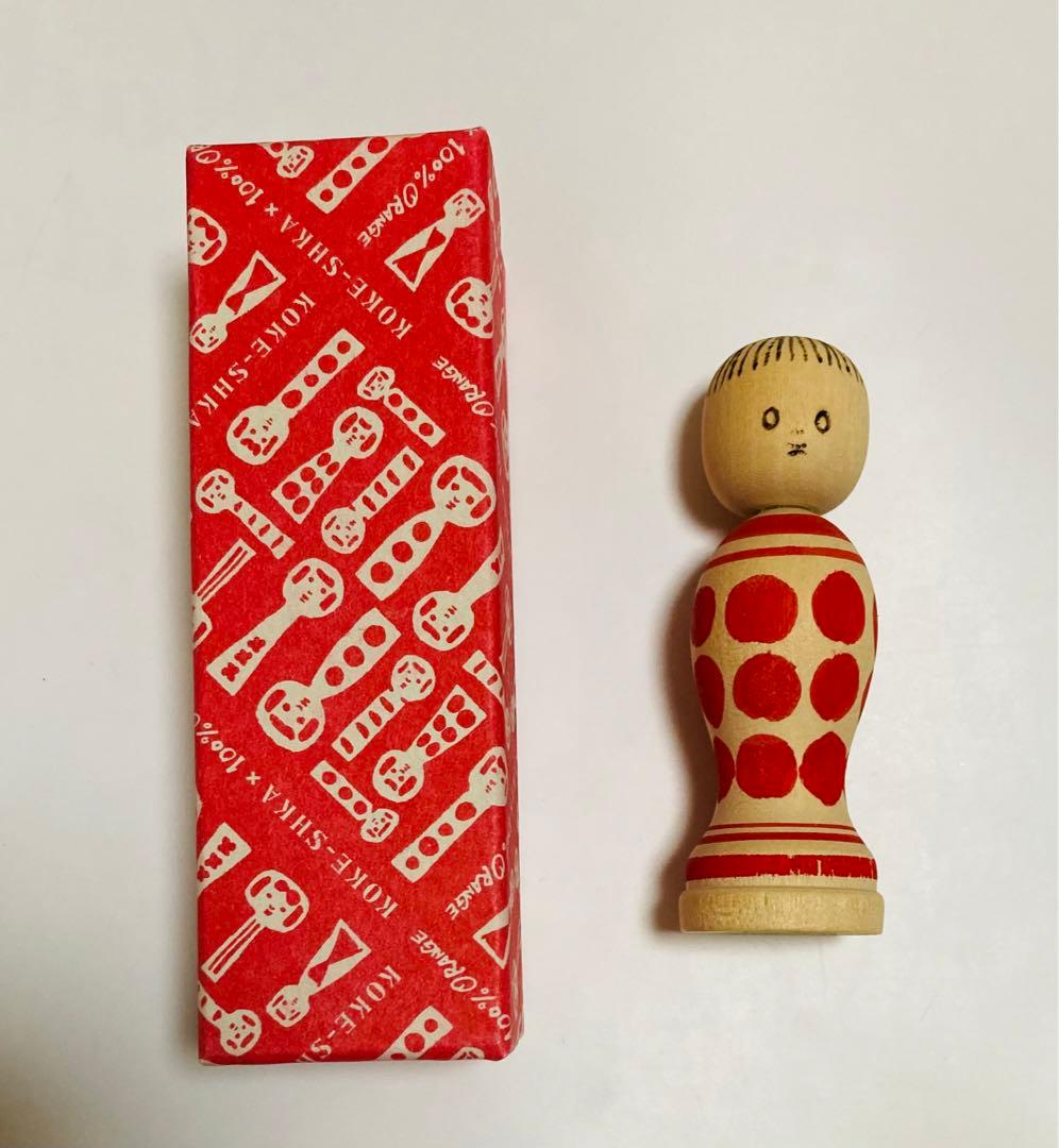 100%ORANGE 個展 コケーシカ 鎌倉 こけし 箱付 及川賢治 手描き