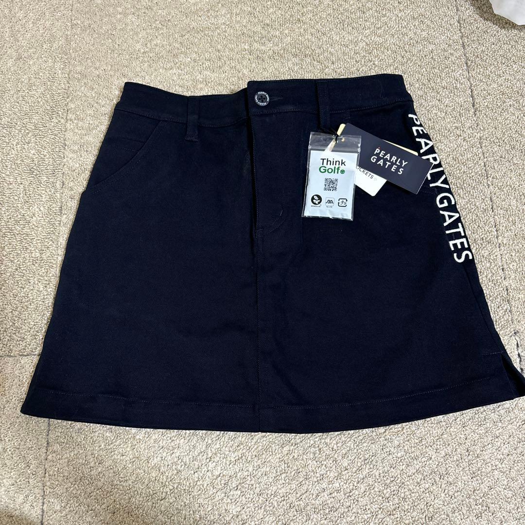 パーリーゲイツ　スカート　ストレッチ　ブラック　ゴルフウェア　サイズ0