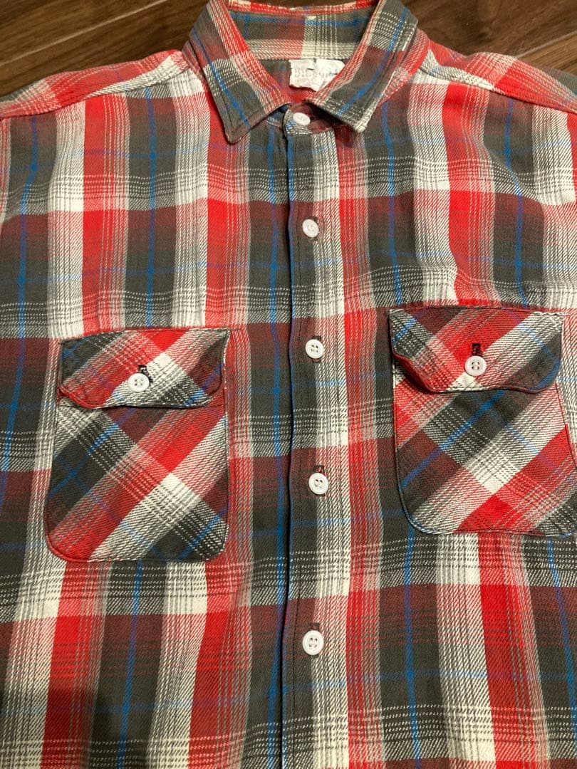 60s 70s BIGMIKE ビンテージ ネルシャツ USA製 BIGMAC