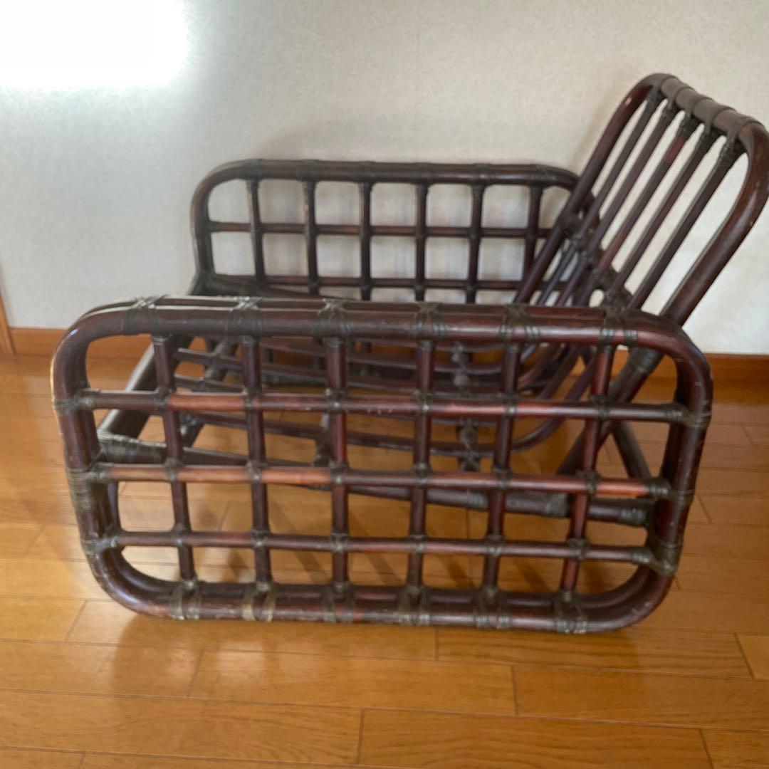 ヤマカワラタン ヴィンテージ 1人掛けソファ パーソナルチェア 山川ラタン