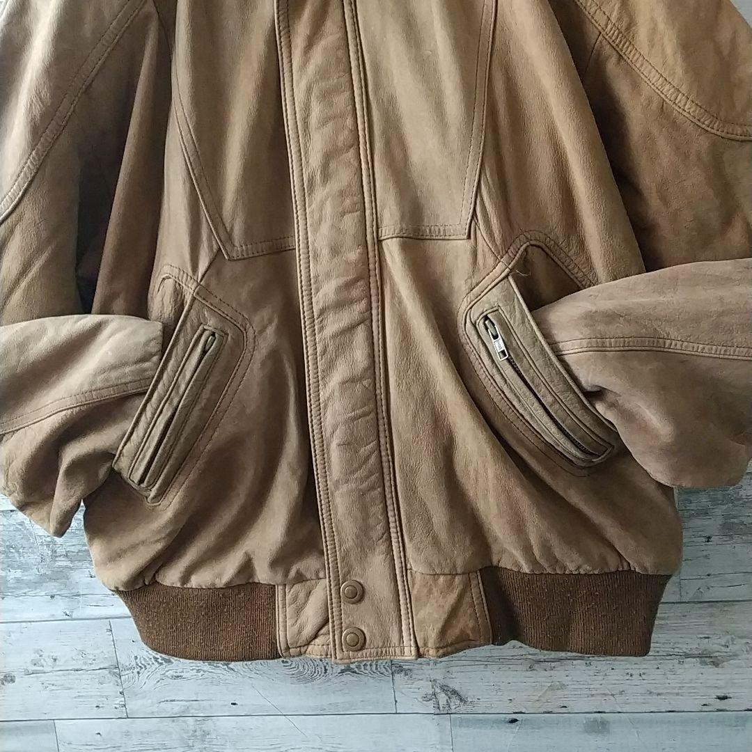 2点おまとめ☆リアルレザー 本革 裏ペイズリー 中綿 短丈 レザージャケットXL