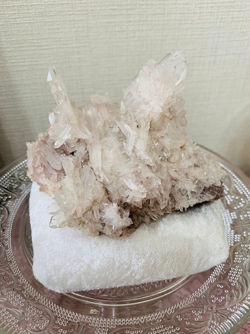 ⭐︎天然石⭐︎超レア⭐︎原石⭐︎コロンビア産⭐︎ピンクレムリアンファーデン⭐︎クラスター⭐︎