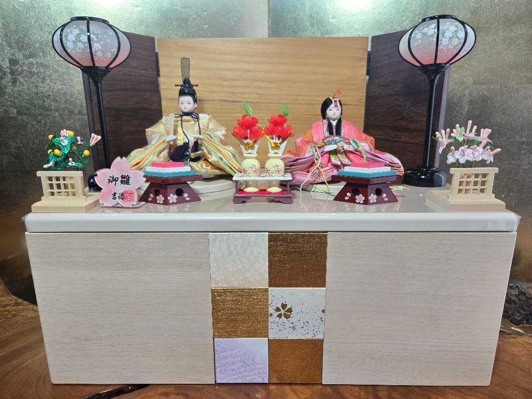 【一点限り】雛人形 収納飾り 　HS32