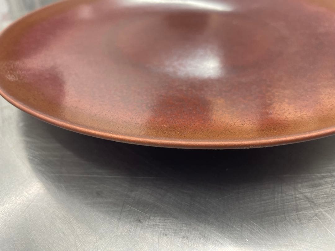 MORIYAMA 森山硝子Verreチタニウムレッド　プレート5枚セット