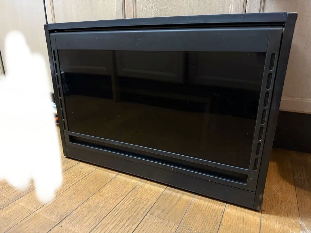 サンウェーブ 棚 キッチン 黒 スチールラック 引き出し式