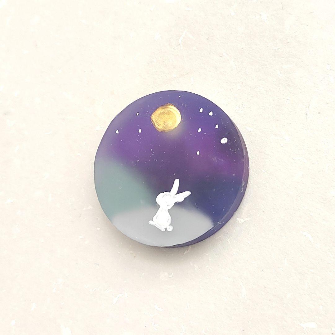 【871】ハンドメイド　レジン　ヘアゴム　ポニーフック